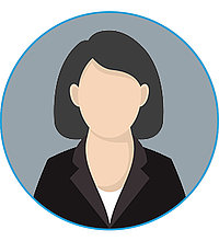 Portrait vom Umriss einer Frau