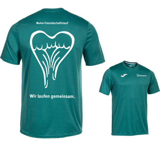 Läufer-T-Shirt für den Muko-Freundschaftslauf in grün